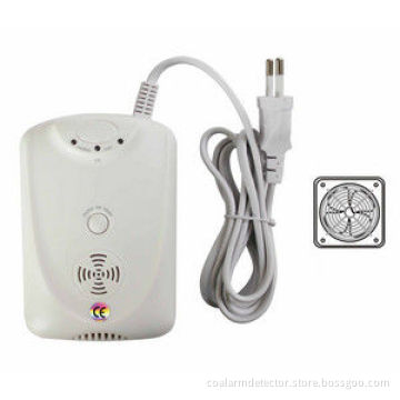 Lng Gas Detector Alarm Ce Approved Ac Powered With Exhaust Fan